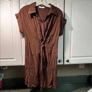 Mango Brown Dress